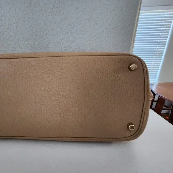 Euc Coach Kitt Carryall Tan Leather Shoulder Bag Handbag